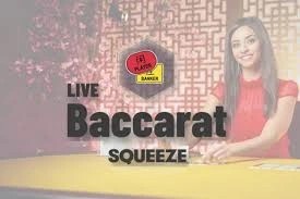 Baccarat Squeeze by Evolution, showcased at naobet-casino.de – game logo