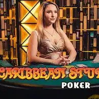 Caribbean Stud Poker online game logo by Evolution on naobet-casino.de