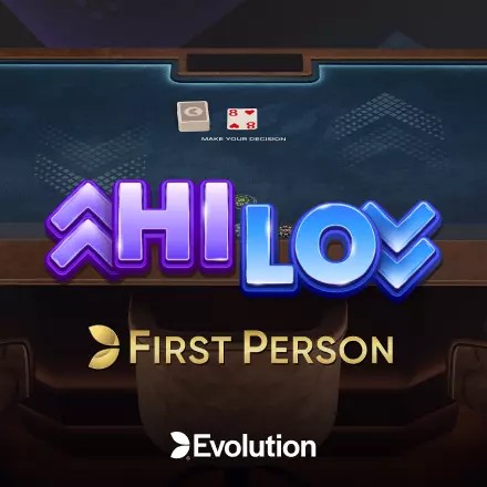 Enjoy First Person Hi Lo by Evolution – logo hosted on naobet-casino.de