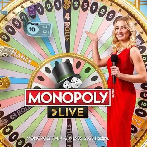 Monopoly Live slot visual from Evolution available on naobet-casino.de